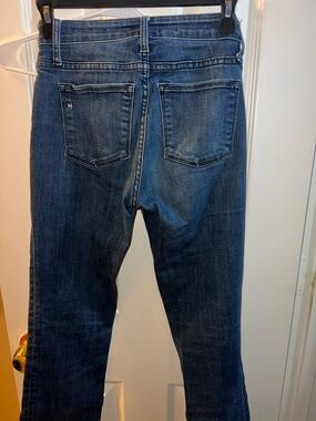 Womens Straight Leg Jeans - Dark Blue